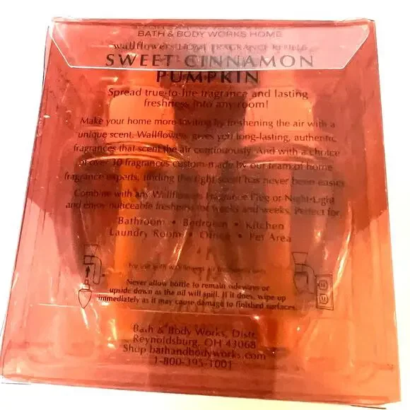 New set of 2 Bath & Body Works Sweet Cinnamon Pumpkin Wallflowers Home Fragrance - Picture 3 of 3